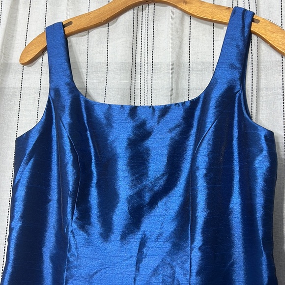 Metallic Blue Evening cocktail dress - Picture 3 of 7